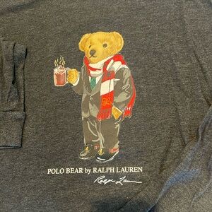 long sleeve polo Bear t shirt